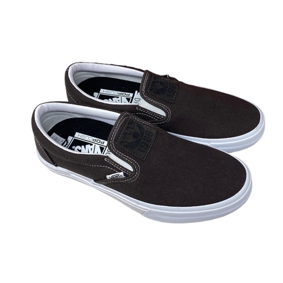 VANS BMX Slip On Shoe x Dakota Roche Women Size Casual Canvas Brown VN0005V1NWH - Picture 10 of 12